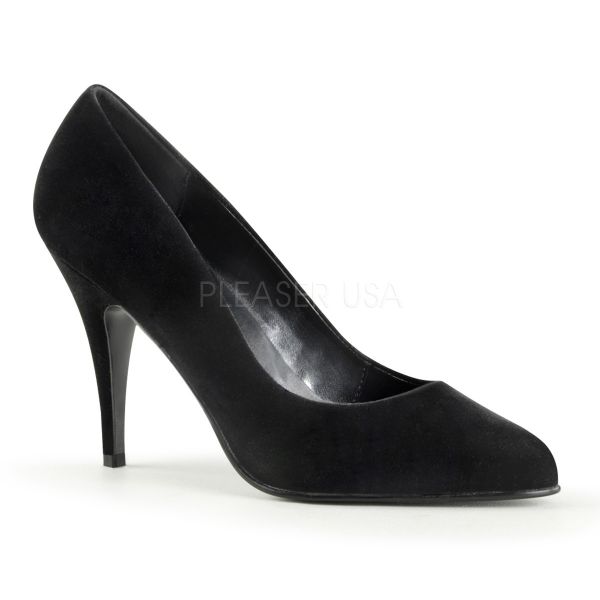 Klassischer Pumps in schwarz Samt VANITY-420